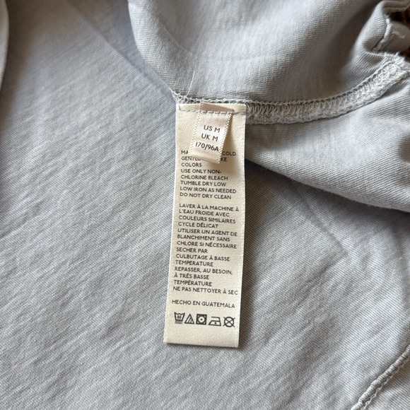 Free People We The Free Be Free Tunic Long Sleeve Light Grey T Shirt - Picture 5 of 8